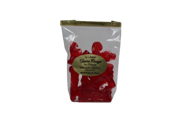 sucres rouges, sachet, maison simon, ardennes, terroir, sucrerie, bonbon (1) Sucres