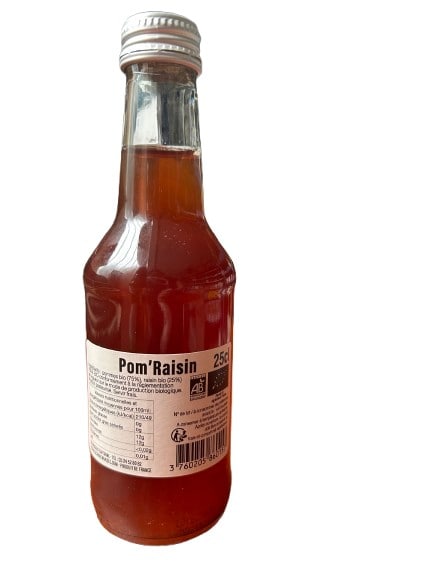 jus de pomme raisin bio