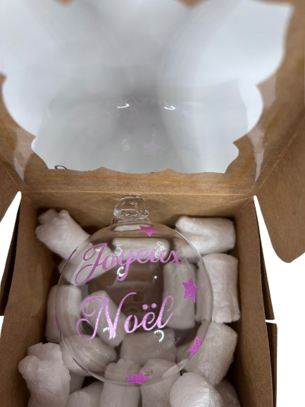 boule de noël en verre boule noël rose boule de noël en verre boule noël rose